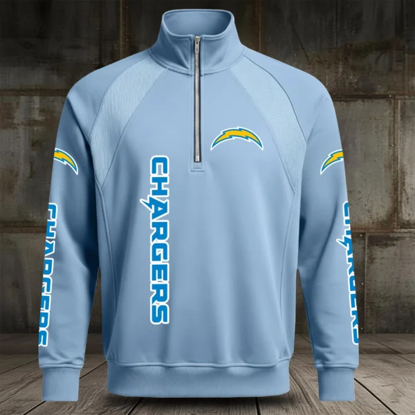 Los Angeles Chargers Half Zip Hoodie Stand Collar New 2026 Limited