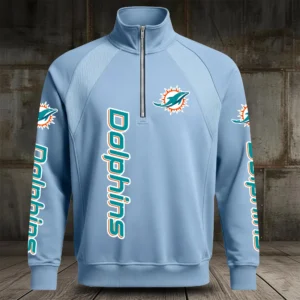 Miami Dolphins Half Zip Hoodie Stand Collar New 2026 Limited