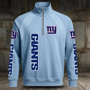 New York Giants Half Zip Hoodie Stand Collar New 2026 Limited