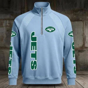 New York Jets Half Zip Hoodie Stand Collar New 2026 Limited