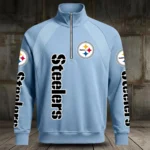 Pittsburgh Steelers Half Zip Hoodie Stand Collar New 2026 Limited