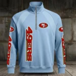San Francisco 49ers Half Zip Hoodie Stand Collar New 2026 Limited