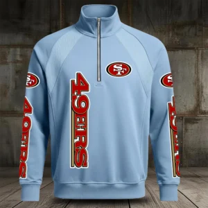 San Francisco 49ers Half Zip Hoodie Stand Collar New 2026 Limited