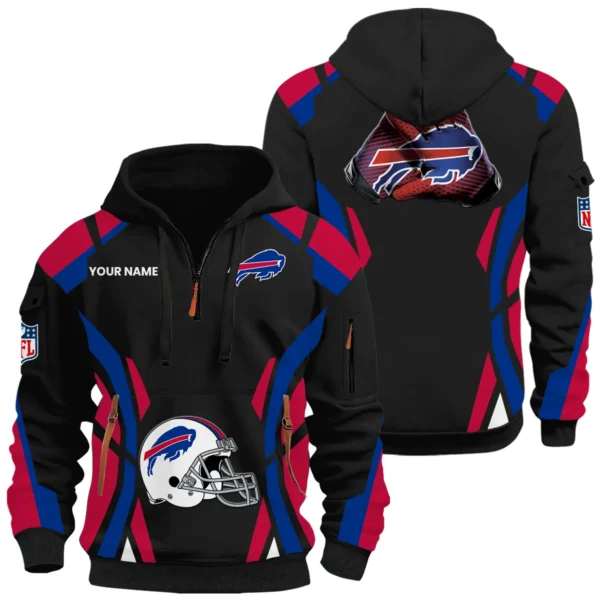 Buffalo Bills Half Zip Hoodie Full Set 2026 Limited Personalize Name