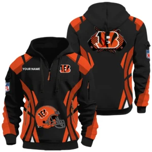 Cincinnati Bengals Half Zip Hoodie Full Set 2026 Limited Personalize Name