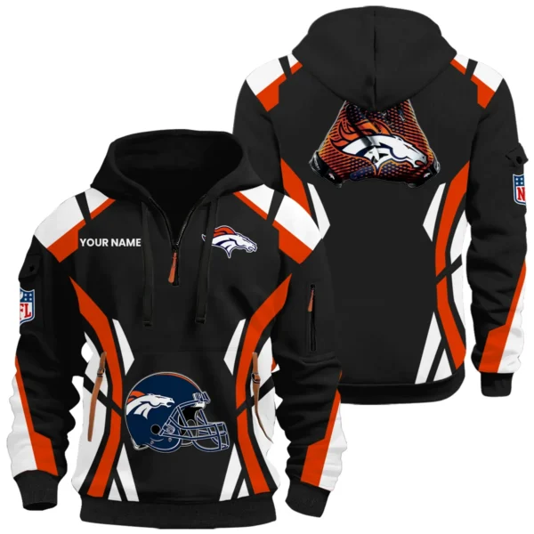 Denver Broncos Half Zip Hoodie Full Set 2026 Limited Personalize Name