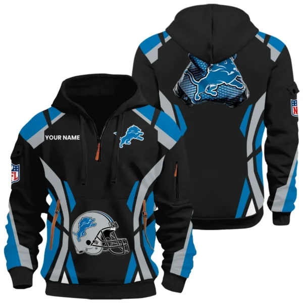 Detroit Lions Half Zip Hoodie Full Set 2026 Limited Personalize Name