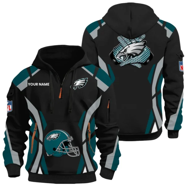Philadelphia Eagles Half Zip Hoodie Full Set 2026 Limited Personalize Name