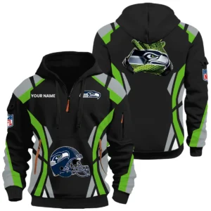 Seattle Seahawks Half Zip Hoodie Full Set 2026 Limited Personalize Name