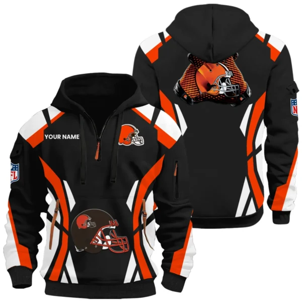 Cleveland Browns Half Zip Hoodie Full Set 2026 Limited Personalize Name