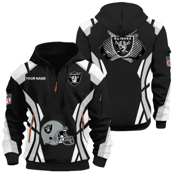 Las Vegas Raiders Half Zip Hoodie Full Set 2026 Limited Personalize Name