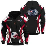 New England Patriots Half Zip Hoodie Full Set 2026 Limited Personalize Name