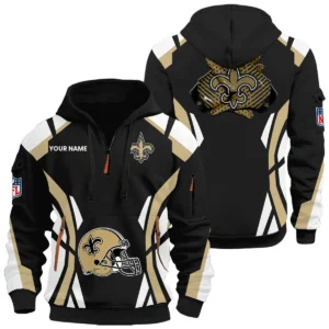 New Orleans Saints Half Zip Hoodie Full Set 2026 Limited Personalize Name