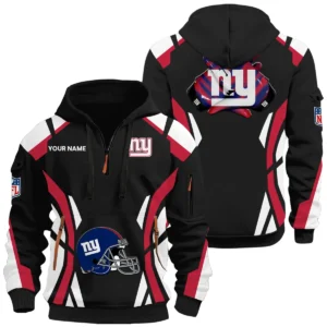 New York Giants Half Zip Hoodie Full Set 2026 Limited Personalize Name