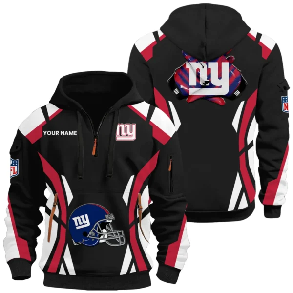 New York Giants Half Zip Hoodie Full Set 2026 Limited Personalize Name