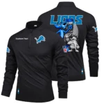 Detroit Lions Quarter Zip Long Sleeve Shirt 2026 Limited Personalize Name
