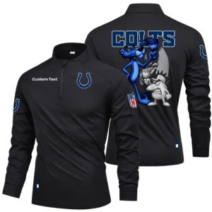 Indianapolis Colts Quarter Zip Long Sleeve Shirt 2026 Limited Personalize Name