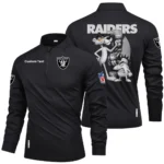 Las Vegas Raiders Quarter Zip Long Sleeve Shirt 2026 Limited Personalize Name