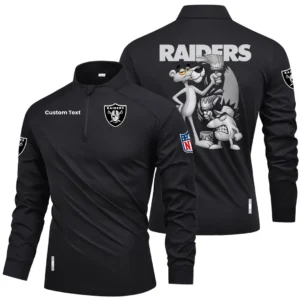 Las Vegas Raiders Quarter Zip Long Sleeve Shirt 2026 Limited Personalize Name
