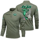 New York Jets Quarter Zip Long Sleeve Shirt 2026 Limited Personalize Name