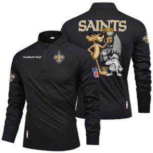New Orleans Saints Quarter Zip Long Sleeve Shirt 2026 Limited Personalize Name
