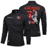 San Francisco 49ers Quarter Zip Long Sleeve Shirt 2026 Limited Personalize Name
