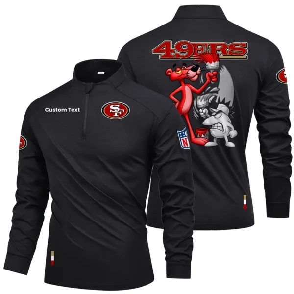 San Francisco 49ers Quarter Zip Long Sleeve Shirt 2026 Limited Personalize Name