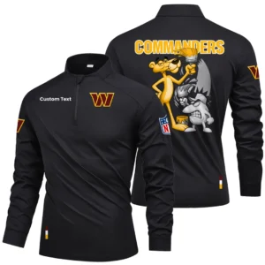 Washington Commanders Quarter Zip Long Sleeve Shirt 2026 Limited Personalize Name