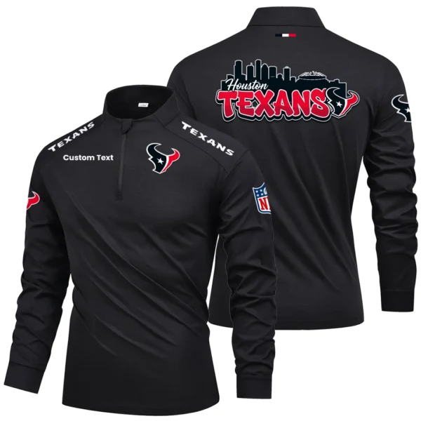 Houston Texans Quarter Zip Long Sleeve 2026 Limited Graffiti Style For Fans Personalize Name