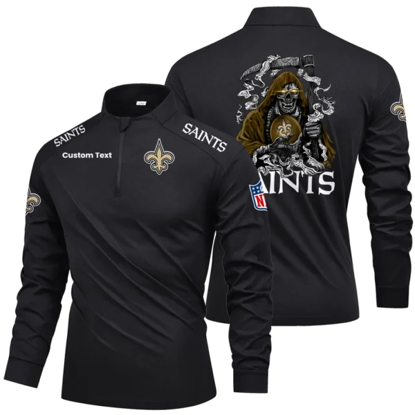 New Orleans Saints Quarter Zip Long Sleeve New 2026 Limited Personalize Name