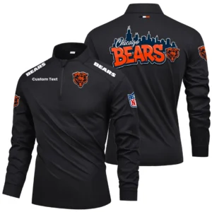 Chicago Bears Quarter Zip Long Sleeve 2026 Limited Graffiti Style For Fans Personalize Name