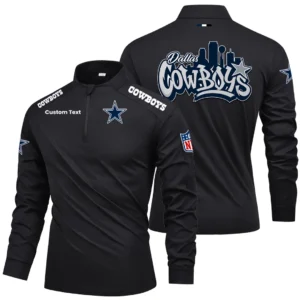 Dallas Cowboys Quarter Zip Long Sleeve 2026 Limited Graffiti Style For Fans Personalize Name
