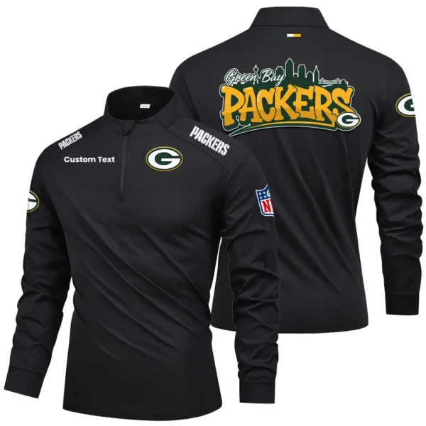 Green Bay Packers Quarter Zip Long Sleeve 2026 Limited Graffiti Style For Fans Personalize Name