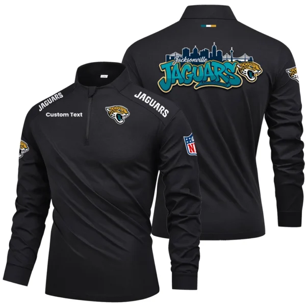Jacksonville Jaguars Quarter Zip Long Sleeve 2026 Limited Graffiti Style For Fans Personalize Name