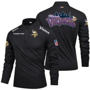 Minnesota Vikings Quarter Zip Long Sleeve 2026 Limited Graffiti Style For Fans Personalize Name