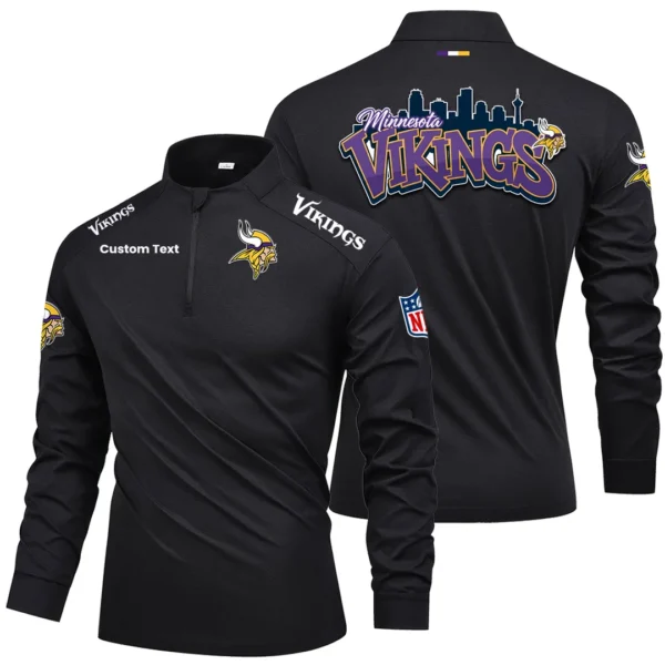 Minnesota Vikings Quarter Zip Long Sleeve 2026 Limited Graffiti Style For Fans Personalize Name