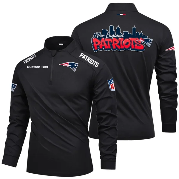 New England Patriots Quarter Zip Long Sleeve 2026 Limited Graffiti Style For Fans Personalize Name