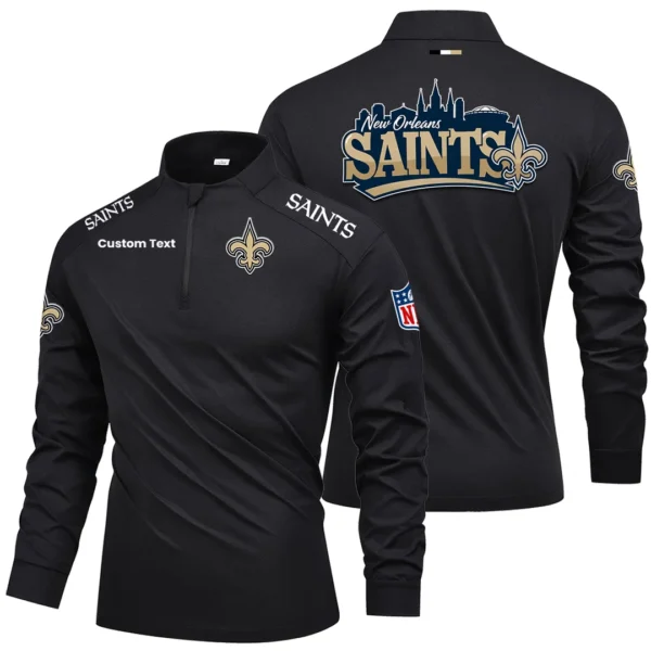 New Orleans Saints Quarter Zip Long Sleeve 2026 Limited Graffiti Style For Fans Personalize Name