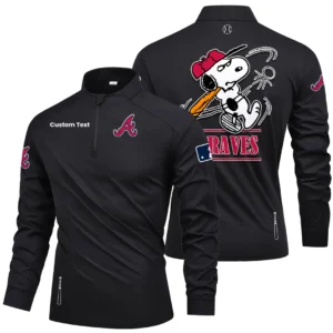 Atlanta Braves Quarter Zip Long Sleeve Shirt New 2026 Limited Personalize Name