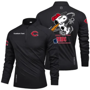 Cincinnati Reds Quarter Zip Long Sleeve Shirt New 2026 Limited Personalize Name