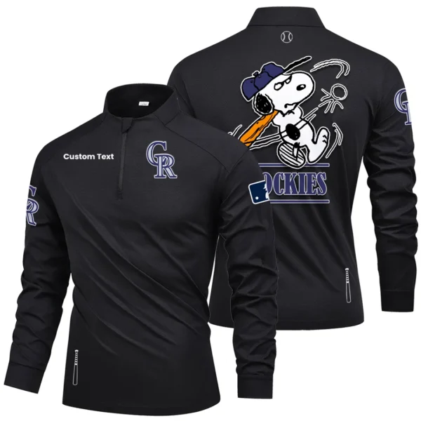 Colorado Rockies Quarter Zip Long Sleeve Shirt New 2026 Limited Personalize Name