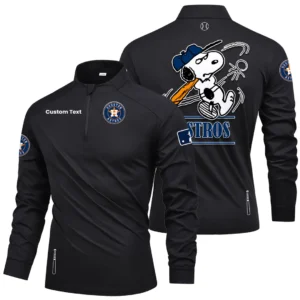 Houston Astros Quarter Zip Long Sleeve Shirt New 2026 Limited Personalize Name