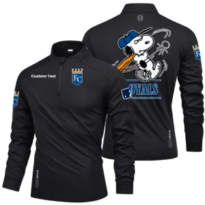 Kansas City Royals Quarter Zip Long Sleeve Shirt New 2026 Limited Personalize Name