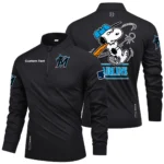 Miami Marlins Quarter Zip Long Sleeve Shirt New 2026 Limited Personalize Name