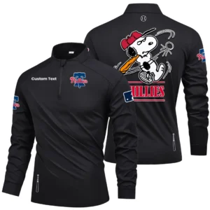 Philadelphia Phillies Quarter Zip Long Sleeve Shirt New 2026 Limited Personalize Name