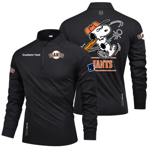 San Francisco Giants Quarter Zip Long Sleeve Shirt New 2026 Limited Personalize Name