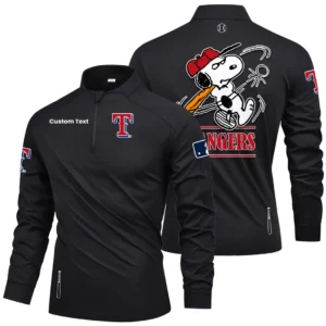 Texas Rangers Quarter Zip Long Sleeve Shirt New 2026 Limited Personalize Name