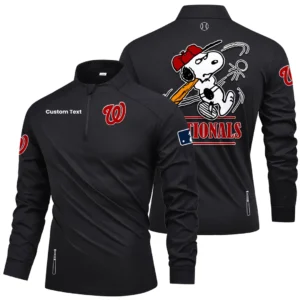 Washington Nationals Quarter Zip Long Sleeve Shirt New 2026 Limited Personalize Name