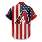Arizona Diamondbacks Hawaiian Shirt 250 Years of Freedom Anniversary 1776-2026 USA Flag Premium Crinkle Textured