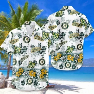 Athletics Hawaiian Shirt 2026 Limited Premium Crinkle Textured, Tropical Beach